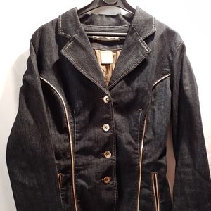 Boom boom pleated Denim blazer